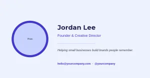 Company Intro Card